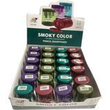 Bafix Smoky Color Kalemtıraş Çiftli Hazneli Kalemtıraş 24 Lü Paket