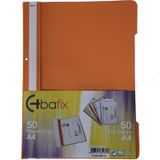 Bafix Telli Dosya Plastik A-4 Turuncu 66729 50 Li (1 Paket 50 Adet)