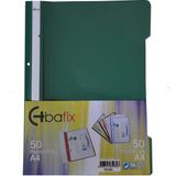 Bafix Telli Dosya Plastik A-4 Yeşil 66730 50 Li (1 Paket 50 Adet)