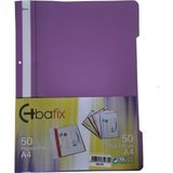 Bafix Telli Dosya Plastik A4 50LI- Mor - 41 Delft Blue