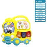 Bafix Vardem Oyuncak Işıklı Ve Müzikli Otobüs Bebek Piyanosu Vrd-Jlg-855-67A (Karışık Renk 1 Adet) - Yok