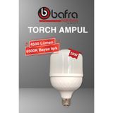 BAFRA LİHGTİNG TORCH T LED Ampul, 50Watt, 6500K Beyaz Işık, E27 DUY, 4500 Yüksek Lümen Gücü