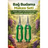 Bağ Budama Makası Seti (2’Li) – Profesyonel Üzüm, Çilek Ve Bahçe Makası | Keskin & Ergonomik