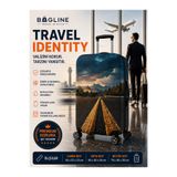Bag line Likralı Esnek Kumaş Yol Desenli Dayanıklı Valiz ve Bavul Kılıfı