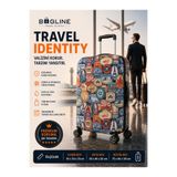 Bag line Valiz Kılıfı Bavul Kılıfı Likralı Esnek Kumaş Ve Dayanıklı Valiz Kılıfı ORTA BOY