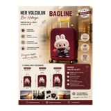 Bag line Yıkanabilir Esnek Valiz Kılıfı Dayanıklı Bavul Koruyucu Kılıf 👉 "Kirlenme Karşıtı
