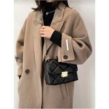 Bag & More Kadın Siyah Kapitone Desenli Zincir Askılı Omuz Çantası - 000-Siyah