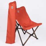 Bag The Joy Ahşap Katlanır Kamp Sandalyesi | Bahçe, Piknik, Balkon | Çantalı - Antrasit İskelet – Kiremit Kılıf
