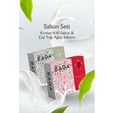 Baga Kırmızı Kil Sabun & Çay Ağacı Yağlı Sabun Seti
