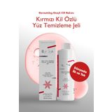 Baga Yağlı,Sivilce Eğilimli Ciltler İçin Kırmızı Kil Özlü Derinlemesine Temizleyici Yüz Yıkama Jeli