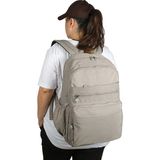 Bagacar 1095 Su Geçirmez İthal Krinkıl Kumaş Laptop Bölmeli Okul ve Günlük Sırt Çantası, vizon