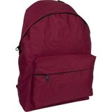 Bagacar 126 Bordo Unisex Günlük ve Okul Sırt Çantası – Su Geçirmez, Ayarlanabilir Askılı, 43x30x12 cm