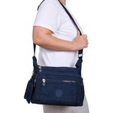 Bagacar 213 Klinkır Kaliteli Kumaş Bayan Çapraz Omuz Çantası Lacivert - 433-Lacivert - 37*25*14