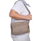 Bagacar 216 Klinkır Kaliteli Kumaş Bayan Çapraz Omuz Çantası Açık Vizon - 23*17*12