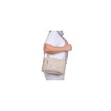 Bagacar 216 Klinkır Kaliteli Kumaş Çapraz Omuz Çantası Krem