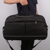 Bagacar 50x30x24 Cm Unisex Siyah Kumaş Plaj Spor ve Seyahat Çantası