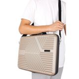 Bagacar Abs Kırılmaz Açık Vizon Laptop Ve Seyahat Çantası Karma Renk Tek Beden