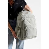 Bagacar Bolsas 1087 Su Geçirmez Krinkıl Kumaş Laptop Bölmeli Okul Ve Günlük Sırt Çantası A. Gri Gri Standart Unisex