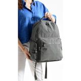 Bagacar Bolsas 1094 Su Geçirmez Ithal Krinkıl Kumaş Laptop Bölmeli Okul ve Günlük Sırt Çantası Gri - OKUL VE GÜNLÜK SIRT ÇANTASI - Antik Gri - 45*31*18