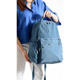 Bagacar Bolsas 1094 Su Geçirmez Ithal Krinkıl Kumaş Laptop Bölmeli Okul ve Günlük Sırt Çantası Mavi - OKUL VE GÜNLÜK SIRT ÇANTASI - Açık Mavi - 45*31*18