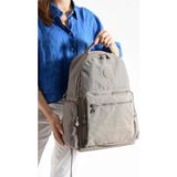 Bagacar Bolsas 1094 Su Geçirmez Ithal Krinkıl Kumaş Laptop Bölmeli Okul ve Günlük Sırt Çantası Vizon - OKUL VE GÜNLÜK SIRT ÇANTASI - Koyu Vizon - 45*31*18