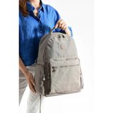 Bagacar Bolsas 1094 Su Geçirmez İthal Krinkıl Kumaş Laptop Bölmeli Okul Ve Günlük Sırt Çantası Vizon