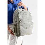 Bagacar Bolsas 1095 Su Geçirmez Ithal Krinkıl Kumaş Laptop Bölmeli Okul Ve Günlük Sırt Çantası A.Gri Gri Standart Unisex