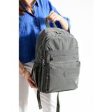 Bagacar Bolsas 1095 Su Geçirmez Ithal Krinkıl Kumaş Laptop Bölmeli Okul ve Günlük Sırt Çantası Gri - OKUL VE GÜNLÜK SIRT ÇANTASI - Antik Gri - 45*31*17