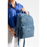 Bagacar Bolsas 1095 Su Geçirmez Ithal Krinkıl Kumaş Laptop Bölmeli Okul ve Günlük Sırt Çantası Mavi - OKUL VE GÜNLÜK SIRT ÇANTASI - Antik Mavi - 45*31*17