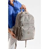 Bagacar Bolsas 1095 Su Geçirmez Ithal Krinkıl Kumaş Laptop Bölmeli Okul ve Günlük Sırt Çantası Vizon - OKUL VE GÜNLÜK SIRT ÇANTASI - Kahverengi - Vizon - 45*31*17