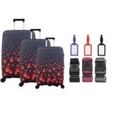 Bagacar Dilek 3Lü Set Valiz Kılıfı, 3 Lü Valiz Kemeri, 3Lü Valiz Etiketi