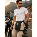 Bagacar Erkek Motosiklet Bacak Çantası Çok Bölmeli Ayarlanabilir Bel Ve Bacak Askılı Günlük Outdoor Çanta
