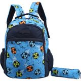 Bagacar Kids Erkek Mavi Futbol Model Kalemlikli Sırt Çantası - Mavi & Beyaz