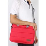 Bagacar Kırmızı Unisex 13x14 İnç Laptop ve Evrak Çantası