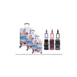 Bagacar Kule 3Lü Set Valiz Kılıfı, 3 Lü Valiz Kemeri, 3Lü Valiz Etiketi