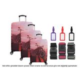 Bagacar Motor 3Lü Set Valiz Kılıfı, 3 Lü Valiz Kemeri, 3Lü Valiz Etiketi
