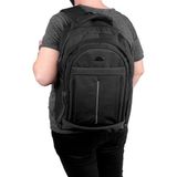 Bagacar Okul ve Günlük Laptop Bölmeli Su Geçirmez Sırt Çantası Siyah - LAPTOP ÇANTASI - 48*40*18