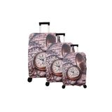 Bagacar Saat Buyuk Orta Kabin Boy İcin 3 Lu Valiz Kilifi