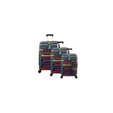 Bagacar Sehirler Buyuk Orta Kabin Boy İcin 3 Lu Valiz Kilifi