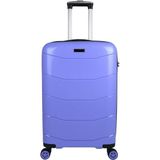 Bagacar Ultra Hafif Kırılmaz Silikon Lila Orta Boy Valiz