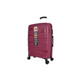 Bagacar Wave Bordo Sert Silikon Kırılmaz Kabin Boy Valiz
