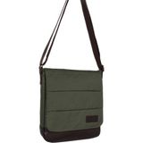 Bagacar Yeşil Unisex 13" 14" Laptop Mac Air Postacı Çantası - Küçük Boy