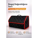 Bagaj Çantası Oto Bagaj Organizer Çift Kat Deri Su Geçirmez Kaymaz Katlanır Araç Düzenleyici - Drcx1