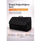 Bagaj Çantası Oto Bagaj Organizer Çift Kat Deri Su Geçirmez Kaymaz Katlanır Araç Düzenleyici - Drcx2