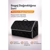 Bagaj Çantası Oto Bagaj Organizer Çift Kat Deri Su Geçirmez Kaymaz Katlanır Araç Düzenleyici - Drcy4