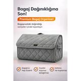 Bagaj Çantası Oto Bagaj Organizer Lüks Tay Tüyü Su Geçirmez Kaymaz Katlanır Düzenleyici - X9