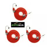Bagaj Lastiği 1 Metre Kancalı Kırmızı 3 Adet M0147