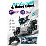 Bagajon Brb2 Aı Akıllı Robot Köpek 2.4Ghz Uzaktan Kumandalı Jest Ve Ses Kontrollü 360° Akrobatik Rgb Işıklı Buhar Efektli Şarjlı Oyuncak