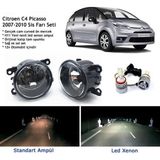 Bagajon Citroen C4 Picasso 2007-2010 Beyaz LED Xenon Sis Farı Seti