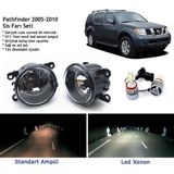 Bagajon Nissan Pathfinder 2005-2010 Beyaz LED Xenon Sis Farı Seti